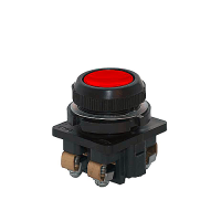 Кнопка КЕ-182/2, красный, 3з+1р, цилиндр, IP54,   10А, 660В